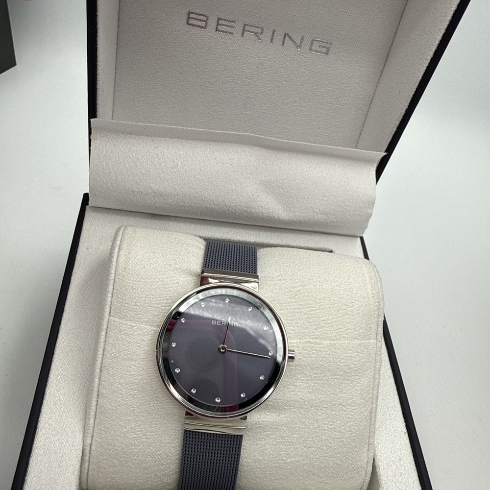 Beauty Bering Women's Watch Classic 10131-909 Lavender Dial Mesh Stainless Steel